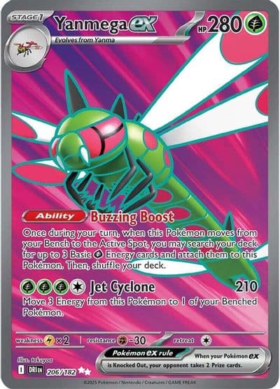 Yanmega ex SV10: Destined Rivals Pokemon card