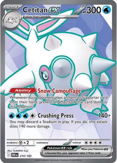 Cetitan ex SV10: Destined Rivals Pokemon card