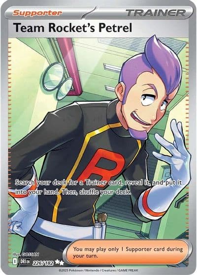 Team Rocket's Petrel SV10: Destined Rivals Pokemon card