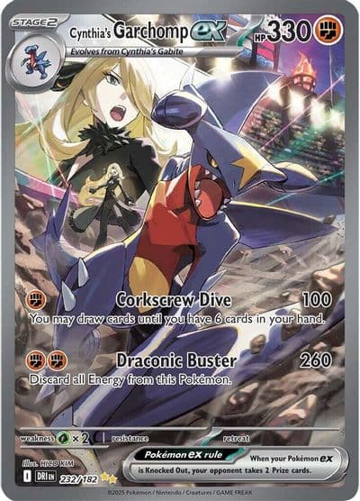 Cynthia's Garchomp ex SV10: Destined Rivals Pokemon card
