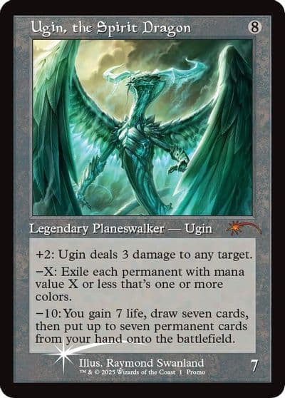 Ugin the Spirit Dragon Retro Frame MagicFest Cards Magic card
