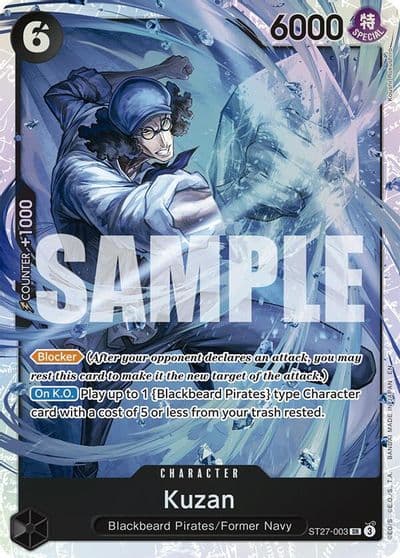 Kuzan Starter Deck 27: BLACK Marshall.D.Teach One Piece card