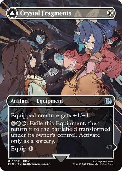 Crystal Fragments Borderless FINAL FANTASY Magic card