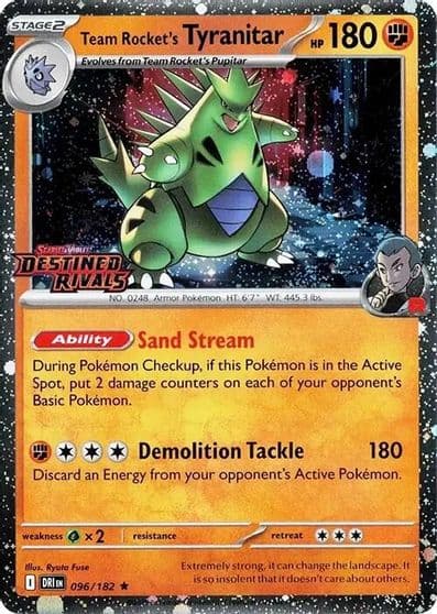 Team Rocket's Tyranitar (Prerelease) Miscellaneous Cards & Products Pokemon card