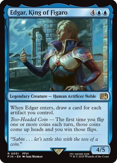 Edgar King of Figaro FINAL FANTASY Magic card