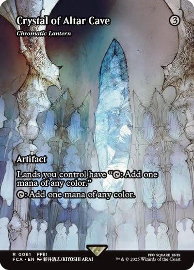 Crystal of Altar Cave Chromatic Lantern Showcase FINAL FANTASY: Through the Ages Magic card