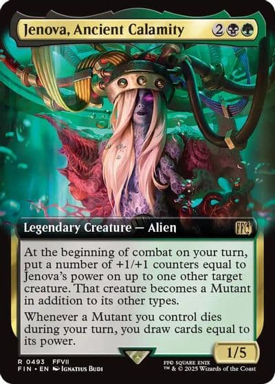 Jenova Ancient Calamity Extended Art FINAL FANTASY Magic card