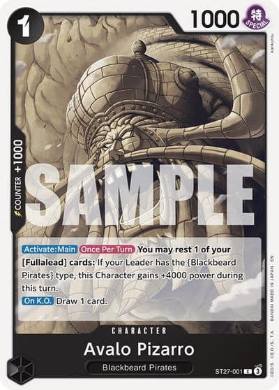 Avalo Pizarro Starter Deck 27: BLACK Marshall.D.Teach One Piece card