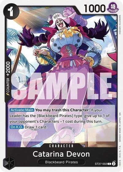 Catarina Devon Starter Deck 27: BLACK Marshall.D.Teach One Piece card