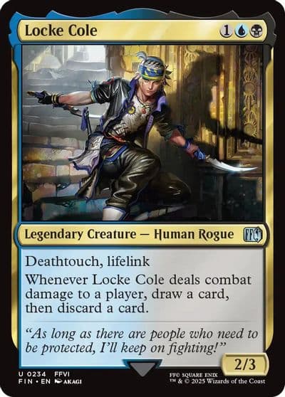 Locke Cole FINAL FANTASY Magic card