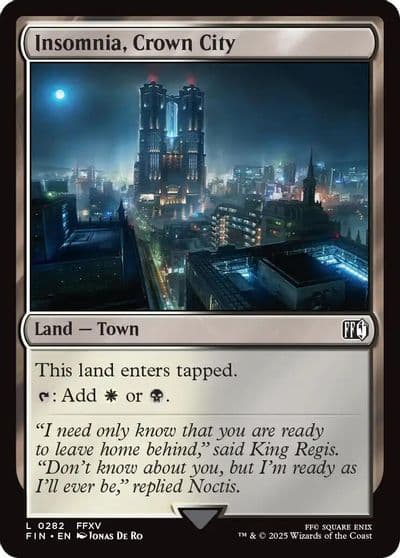 Insomnia Crown City FINAL FANTASY Magic card