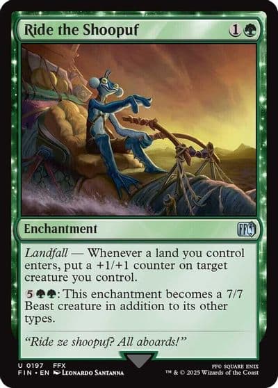 Ride the Shoopuf FINAL FANTASY Magic card