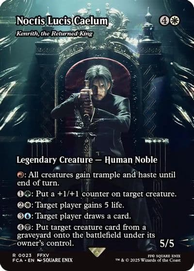 Noctis Lucis Caelum Kenrith the Returned King Showcase FINAL FANTASY: Through the Ages Magic card