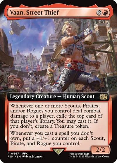 Vaan Street Thief Extended Art FINAL FANTASY Magic card