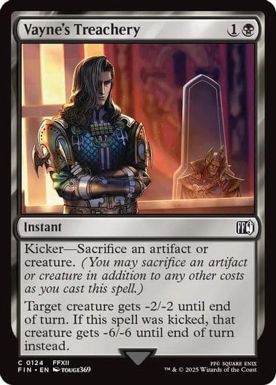 Vaynes Treachery FINAL FANTASY Magic card