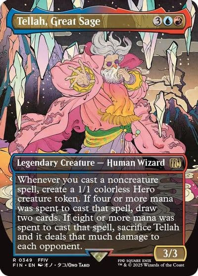 Tellah Great Sage Borderless FINAL FANTASY Magic card