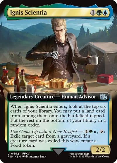 Ignis Scientia Extended Art FINAL FANTASY Magic card
