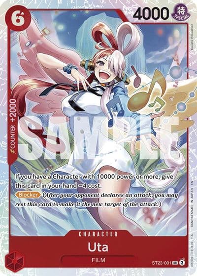 Uta Starter Deck 23: RED Shanks One Piece card
