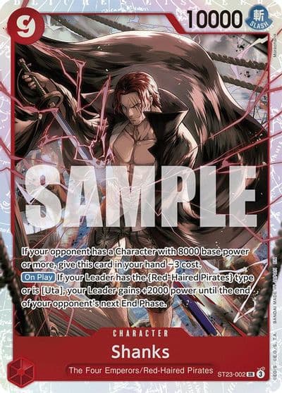 Shanks 002 Starter Deck 23: RED Shanks One Piece card