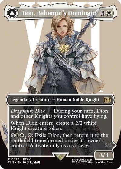 Dion Bahamuts Dominant Borderless FINAL FANTASY Magic card