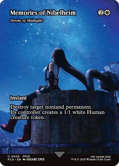Memories of Nibelheim Stroke of Midnight Showcase FINAL FANTASY: Through the Ages Magic card