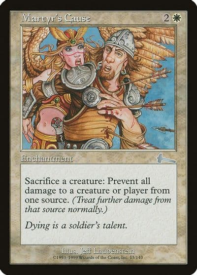 Martyrs Cause Urza's Legacy Magic card