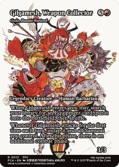Gilgamesh Weapon Collector Godo Bandit Warlord Showcase FINAL FANTASY: Through the Ages Magic card