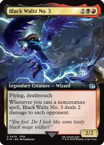 Black Waltz No 3 Extended Art FINAL FANTASY Magic card