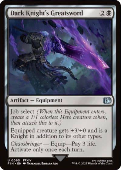 Dark Knights Greatsword FINAL FANTASY Magic card