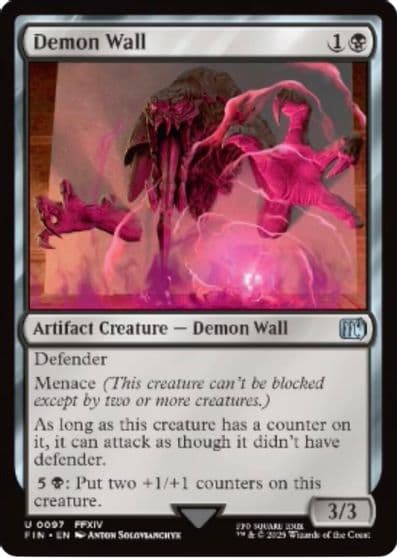 Demon Wall FINAL FANTASY Magic card