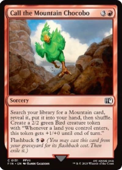Call the Mountain Chocobo FINAL FANTASY Magic card