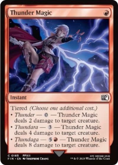 Thunder Magic FINAL FANTASY Magic card