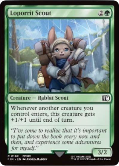 Loporrit Scout FINAL FANTASY Magic card
