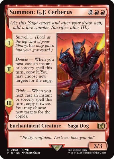Summon GF Cerberus FINAL FANTASY Magic card