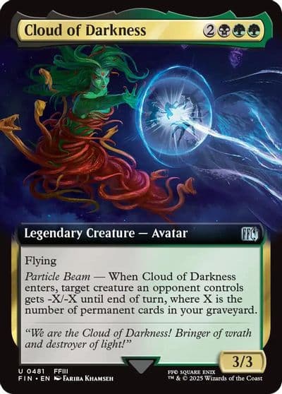 Cloud of Darkness Extended Art FINAL FANTASY Magic card