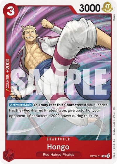Hongo Reprint Starter Deck 23: RED Shanks One Piece card