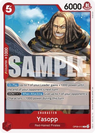 Yasopp Reprint Starter Deck 23: RED Shanks One Piece card