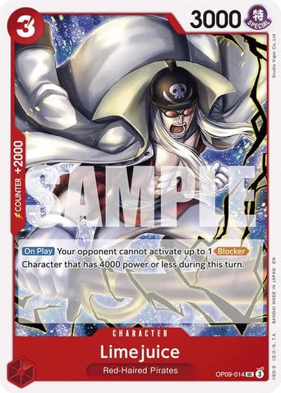 Limejuice Reprint Starter Deck 23: RED Shanks One Piece card