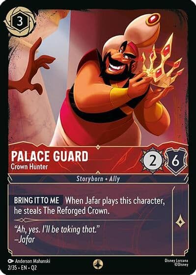 Palace Guard Crown Hunter Illumineer's Quest: Palace Heist Lorcana card
