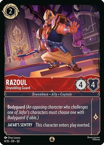Razoul Unyielding Guard Illumineer's Quest: Palace Heist Lorcana card