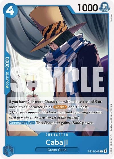 Cabaji Starter Deck 25: BLUE Buggy One Piece card