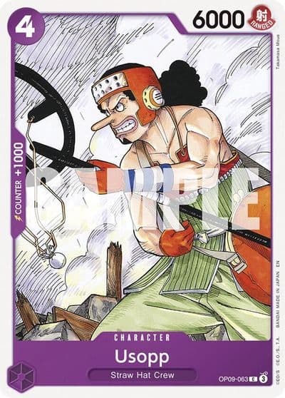 Usopp Reprint Starter Deck 26: PURPLE/BLACK Monkey.D.Luffy One Piece card