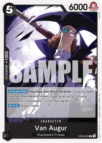 Van Augur Reprint Starter Deck 27: BLACK Marshall.D.Teach One Piece card