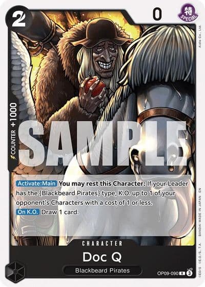 Doc Q Reprint Starter Deck 27: BLACK Marshall.D.Teach One Piece card