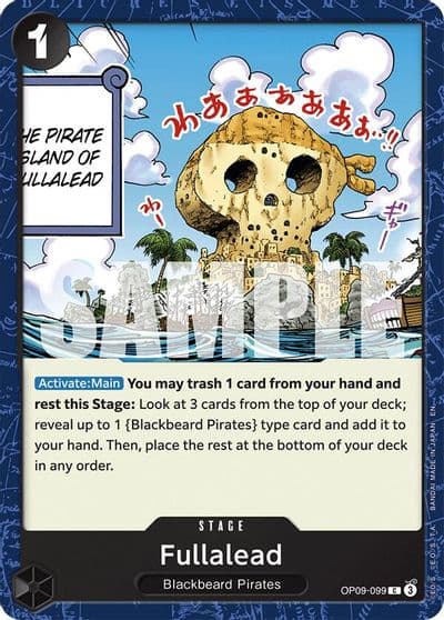 Fullalead Reprint Starter Deck 27: BLACK Marshall.D.Teach One Piece card