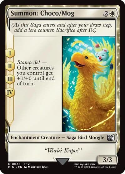 Summon Choco Mog FINAL FANTASY Magic card