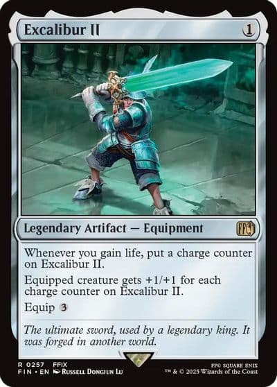 Excalibur II FINAL FANTASY Magic card