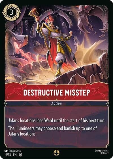 Destructive Misstep Illumineer's Quest: Palace Heist Lorcana card