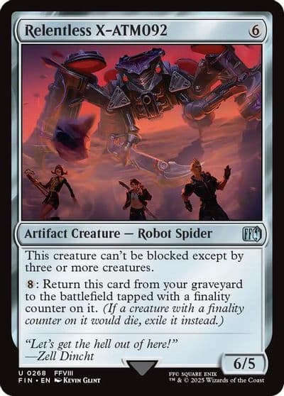 Relentless X ATM092 FINAL FANTASY Magic card