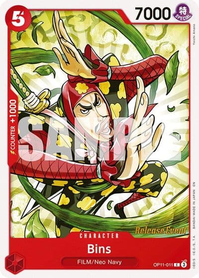 Bins A Fist of Divine Speed Release Event Cards One Piece card